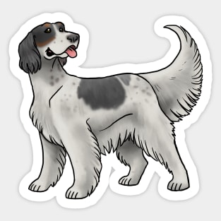 Dog - English Setter - Tri-Color Sticker
